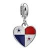 Colgantes de Bandera con Forma de Corazón para el Mundial, de Venta Caliente Transfronteriza, de 15 Países y Regiones, Adecuados para Accesorios de Pulseras y Collares de Bricolaje