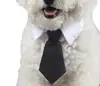 Jizaizai accesorios para mascotas algodón pajarita de perro al por mayor linda mascota caballero corbata negra rayada moda mascota Cuatro Estaciones corbata roja