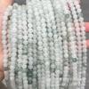 Contas espalhadas verdes iceberg naturais Tianshan gelo esmeralda jade contas redondas jade de bambu jade jade faça você mesmo acessórios para pulseiras com miçangas