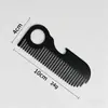 Peine mini conveniente, peine de acero inoxidable, peine plegable, peine de aceite, peine para barba, peine para estilizar barba de hombre, plástico