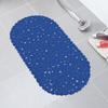 Tapete antiderrapante para banheiro pvc tapete de chão com ventosa para box de banheiro tapete antiderrapante para banheira cor sólida lisa tapete de banheiro