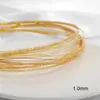 Alambre Dorado Suave, Cobre Conserva el Color Chapado en Oro Real de 18K, Alambre Liso, Alambre Trenzado, Alambre para Enrollar, Alambre para Modelar, Materiales de Accesorios para Manualidades de Joyería