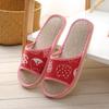 Pantuflas de lino para el hogar primavera y verano para hombre y mujer pareja para interior suela blanda pantuflas para piso invitado hotel hotel pantuflas