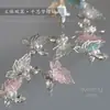 Nuevo taladro de uñas de circón Qiansi Mengdie decoraciones de alas de mariposa de doble ala tridimensionales para uñas venta al por mayor