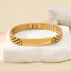 Versión Coreana Europea y Americana Más Vendida Correa de Reloj de Acero Inoxidable de Cinco Perlas Pulsera Curva Grabada DIY Pulsera Elegante Ajustable de Acero de Titanio