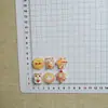 Acessórios de Resina de Mini Girassol Desenho Animado para Laços de Cabelo e Tiaras Infantis, Enfeites Feitos à Mão com Cola de Creme para Sapatos e Bolsas