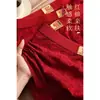 Cueca boxer de algodão vermelha para homens trazerem boa sorte em seu ano zodiacal, um presente de casamento festivo para namorado ou marido