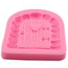 Puerta de Hadas Puerta de Dibujos Animados Puerta de Madera Cabina Flip Pastel Molde de Silicona Pastel de Chocolate Molde Decorativo H3038