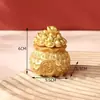 Estilo nacional para hacer fortuna adornos pequeños de resina nuevo chino para coche lingote de oro bolsa de dinero año nuevo manualidades decorativas creativas