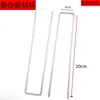 Estacas para tela de control de malezas en forma de U, estacas de alambre de acero galvanizado para jardinería, estacas anguladas para tela de césped, dispositivos de fijación para película de suelo y invernaderos
