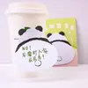 Anotações Adesivas de Panda Pequeno Desenho Animado Papel Adesivo Fofo de Alto Valor Mensagem Adesiva Memo Lembrete Bloco de Notas Adesivas Ins