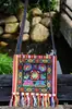 Bolsa de ombro única bolsa de franja bolsa estilo étnico bolsa transversal bolsa de souvenir de viagem bordada Leidezhu Yunnan tecido grosso zíper pequena
