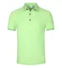 Camisa polo para hombre de manga corta, cuello camisero, 180g, piqué dinámico de nailon, sensación de hielo, secado rápido, con logo estampado