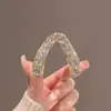 Pinza de Garra para Cola de Caballo Alta para Mujer 2024 Nuevo Estilo, Pinza para el Cabello Semi-Recogido para la Parte Trasera de la Cabeza, Horquilla de Pedrería, Pinza de Tiburón, Accesorio para el Cabello Hecho a Mano