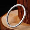 Pulsera de Tótem Auspicioso Plateada Estilo Étnico Retro Sólida para Pareja Hombres y Mujeres Apertura Simple Hecha a Mano Venta Directa de Fábrica