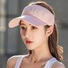 Chapéu de Proteção Solar Feminino Top Vazio Celebridade da Internet Chapéu de Sol Primavera e Verão Estilo Coreano 2021 Novo Boné com Aba Chapéu de Sol para Esportes ao Ar Livre