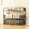 Estante de almacenamiento de escritorio, organizador de bocadillos y tazas de agua, especiero de cocina, organizador multinivel multifuncional para encimeras y mesas de comedor
