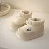 Botas de nieve para niños, zapatos de invierno para bebé al caminar, zapatos de algodón para la nieve con forro de felpa, mocasines para niños, botas de algodón para niñas, zapatos de algodón impermeables