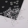 Cuentas de ábaco de vidrio jelly de 6 mm, cuentas sueltas de agujero recto, pulsera hecha a mano para bricolaje, collar y accesorios de joyería