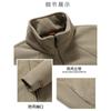 Suéter polar de cuello alto para otoño e invierno, abrigo cárdigan polar grueso con forro polar personalizado para hombre, ropa de trabajo cálida