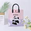 Chengdu Panda Vovô Panda Fofo Bolsa de Panda Bolsa de Tricô Bolsa de Mão Bolsa de Palha Versátil Bolsa de Presente de Mão