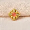 Color-preservante método antiguo cuenta de transferencia de la suerte dorada espaciador pieza espaciadora cuenta suelta colgante colgante collar accesorios de joyería hechos a mano DIY