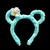 Diadema para el cabello 13 cm soporte de orejas de conejo no luminosa puesto de lugar escénico puesto callejero mercado nocturno superventas hombres y mujeres, viejos y jóvenes orejas de oso