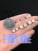 Plata de ley s925 Cuentas Sueltas Antiguas Esmeriladas Cuentas Separadas Cuentas Redondas Cuerda Trenzada para la Mano Pulsera Collar Accesorios Hechos a Mano para DIY