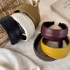 Diadema ancha de cuero PU estilo coreano, estilo retro Melard, cómoda de llevar, adecuada tanto para salidas casuales como para ir al trabajo, un accesorio de moda para mujeres