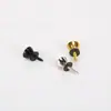 Hebilla de Correa para Guitarra Acústica Eléctrica Cabeza de Champiñón Clavo de Cola Metálico 2 Juegos Cromo Negro Dorado - Adecuado para Estilo de Guitarra Yamaha