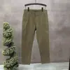 Calça cropped masculina de alta qualidade para primavera, verão e outono, estilo harém, marca da moda, calça social fluida, slim fit, calça casual masculina afunilada