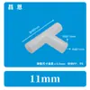 Accesorios para Tubería Dura Delgada de 11 mm Codo para Tubería Redonda T en L Directo Conector de Tubería Pequeña de Plástico Unión para Estante