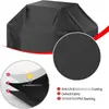 Funda Exterior para Barbacoa Tela Oxford 210D Recubierta de Plata Protege del Sol, Polvo e Impermeable Cubierta Protectora Universal Negra para Parrilla de Barbacoa de Exterior