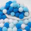 Poliéster Color Alta Elasticidad Pompon Bola de Felpa Pequeña Niños de Jardín de Infancia DIY Decoración Hecha a Mano Material Accesorios Pompon Pequeño