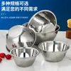 Tazón de Acero Inoxidable con Borde Alto, Recipiente para Sopa, Recipiente para Fideos, Recipiente para Lavar Verduras, Tazón de Hierro para Cafetería, Recipiente para Sazonadores, Tazón para Sopa, Tazón de Cocina para Hornear y Batir Huevos