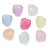Cuentas Redondas Luminosas con Polvo Dorado Facetado Acrílico, Cuentas de Concha de Corazón, Cuentas Perforadas Tipo Lenteja, Cadena para Teléfono Móvil Hecha a Mano DIY