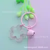 Chaveiro Colorido de Acrílico Transparente com Argola de Estrela Sino Fofo Miçanga DIY para Mochila Chaveiro