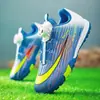 Zapatos de fútbol TF para niños con tacos giratorios para niños y niñas, zapatos de entrenamiento y competición para estudiantes, zapatos deportivos para jóvenes, Jinjiang