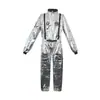 Fantasias de Halloween para Crianças, Adultos, Homens e Mulheres, Performance Cosplay, Trajes Espaciais, Roupas de Astronauta, Roupas de Piloto