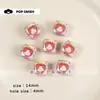 Cubos Acrílicos, Manzana, Cachorro, Dibujos Animados, Cuadros, Accesorios para Manualidades DIY para Cadenas de Teléfono, Llaveros y Otras Joyerías