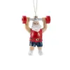 Novo Pingente de Plástico Cartoon Pintado de Vermelho e Branco Papai Noel Árvore de Natal Decoração Suspensa Suprimentos para Decoração de Atmosfera
