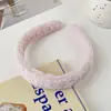 Diadema de Tela de Pelo Sintético Tipo Conejo Estilo Coreano para Mujer, Accesorio de Pelo de Felpa de Gama Alta, Accesorio Decorativo Hecho a Mano para DIY, Diadema Linda
