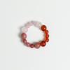 Venta Caliente Transfronteriza Pulsera de Cristal Natural de 12 Constelaciones Colgante de Piedra de Doce Estrellas Citrino Ágata Roja para Hombres y Mujeres
