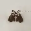 Manoplas para Bebé Coreanas Invierno Unisex Niños Colgantes del Cuello Manopla Lindo Oso Peluche Engrosadas Cálidas Manoplas Temporada Otoño Invierno
