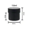 Material de embalaje de boca ancha de PP botella de plástico 80/100/150ml tarro para pasta exfoliante acondicionador cosmético para rellenar