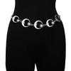 Corrente de Cintura para Mulheres, Cinto de Girassol de Metal, Corrente Corporal, Acessório de Cintura Ajustável Europeu e Americano para Vestido, Corrente de Cintura de Pérola