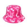 Novo Chapéu de Pescador Comércio Exterior Amazon Viagem Chapéu de Sol Cor Tie-dye Chapéu Bacia Cogumelo Chapéu de Sol Chapéu de Sol de Verão para Mulheres