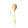 Cuchara de Postre Japonesa Acero Inoxidable 304 Cuchara Pequeña Mate Set de Tenedor para Pastel Mini Cuchara para Helado Tenedor para Fruta