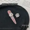 Zircônia, sem base, decorações de nail art com diamantes empilhados, modernas e luxuosas, deslumbrantes, grandes diamantes em formato de ovo de pombo de açúcar gelado, bolas de diamante empilhadas para nail art