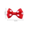Accesorios de Lazo de Cinta Acanalada DIY Estampado Hecho a Mano Lunares Ropa Accesorios para Muñecas Venta al por Mayor Tejido